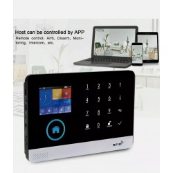 KIT ANTIFURTO CASA COMBINATORE ALLARME GSM+GPRS+WIFI+APP SENZA FILI