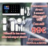 KIT ANTIFURTO CASA COMBINATORE ALLARME GSM+GPRS+WIFI+APP SENZA FILI