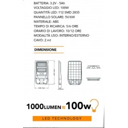 SUPER PROMOZIONE 3 LAMPIONI LED 100W A SOLI 99€ CON STAFFA INCLUSA