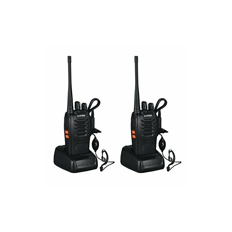 2 BAOFENG BF-888S RICETRASMITTENTE PMR RADIO UHF 400-470 MHz WALKIETALKIE DS