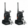 2 BAOFENG BF-888S RICETRASMITTENTE PMR RADIO UHF 400-470 MHz WALKIETALKIE DS