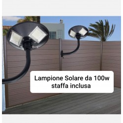 Lampione led solare 100W...