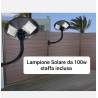 Lampione led solare 100W con staffa inclusa spedizione gratuita e pagamento alla consegna