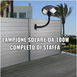 Lampione led solare 100W con staffa inclusa spedizione gratuita e pagamento alla consegna