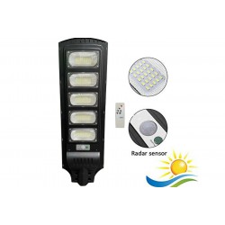 Lampione solare led 250w luce fredda faro led sensore di movimento crepuscolare